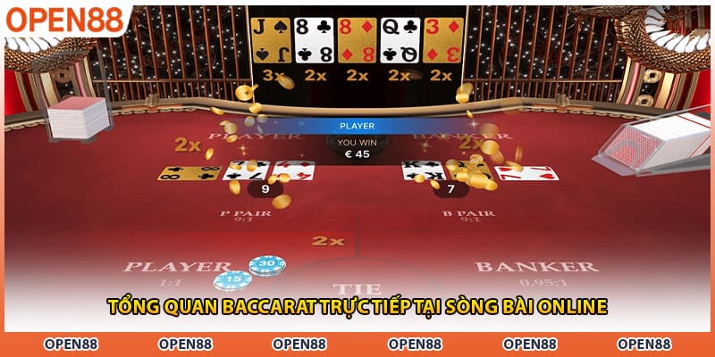 Tổng quan baccarat trực tiếp tại sòng bài online